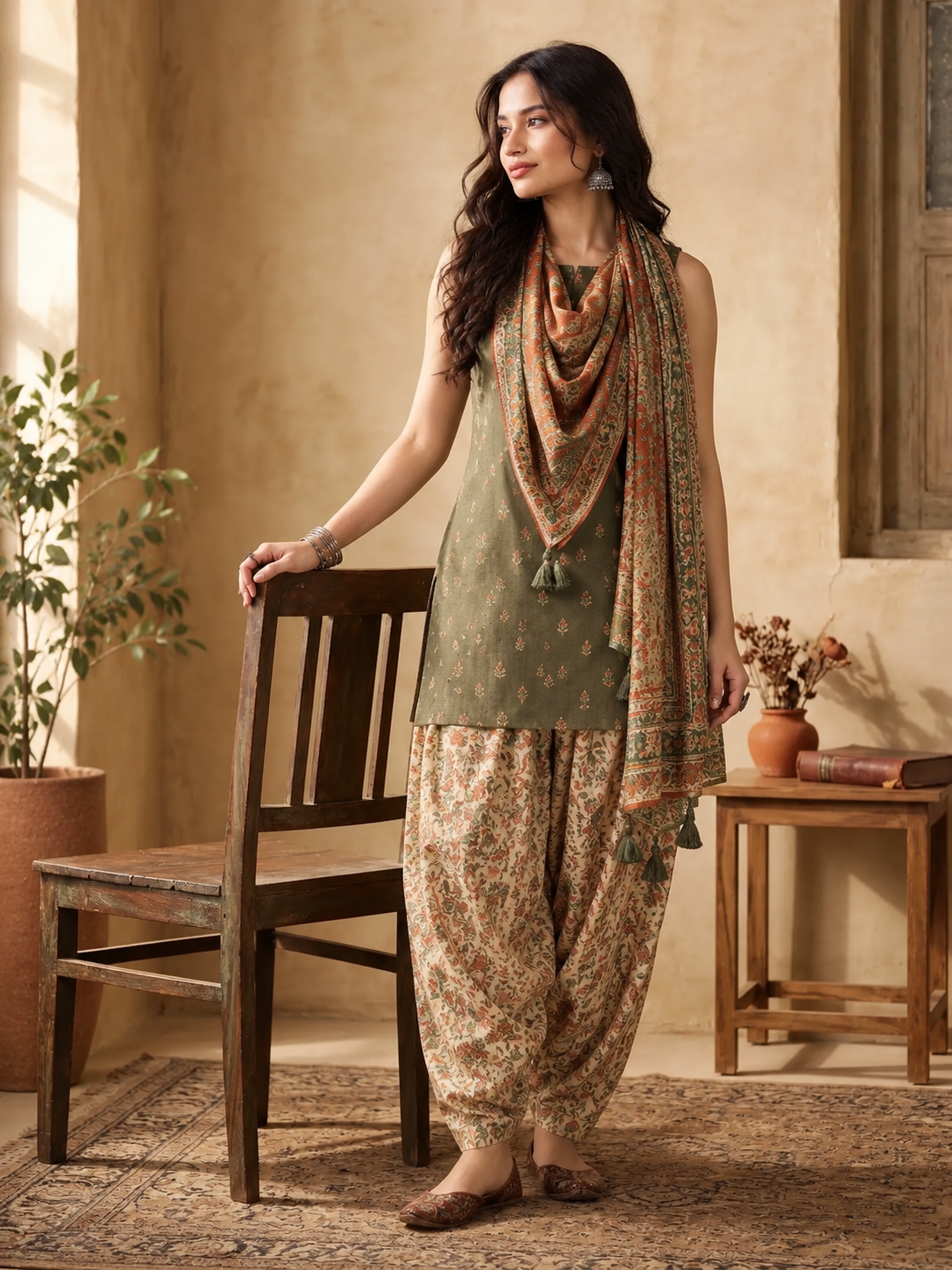 Pants & Shawl