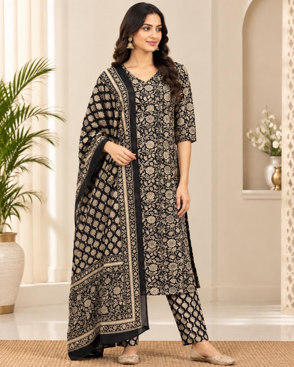 3 piece cotton suite