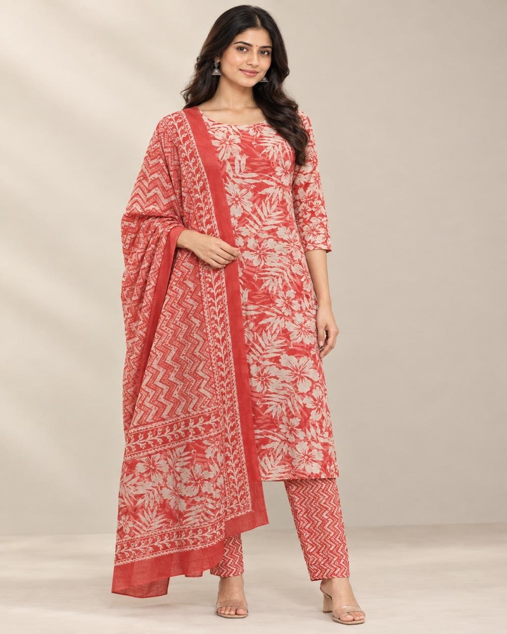 3 piece cotton suite