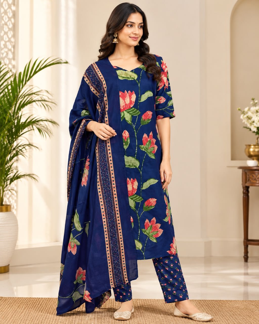 3 piece cotton suite
