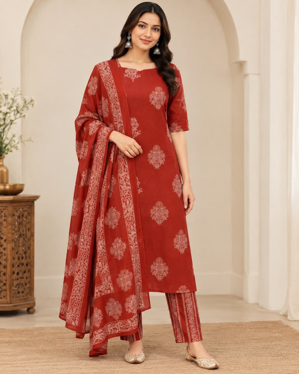 3 PIECE COTTON SUITE