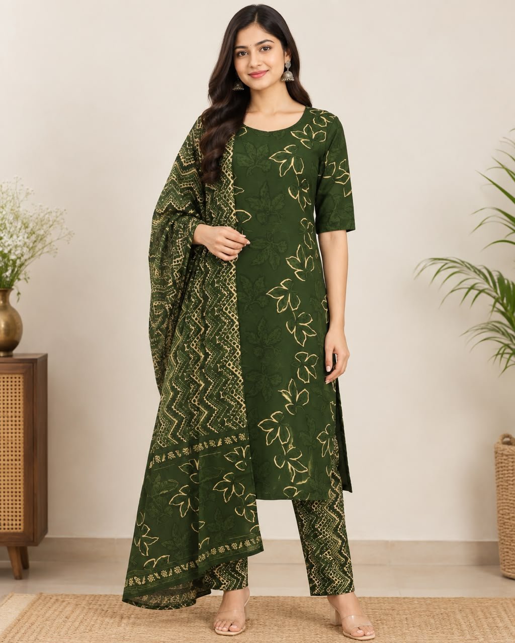 3 piece cotton suite
