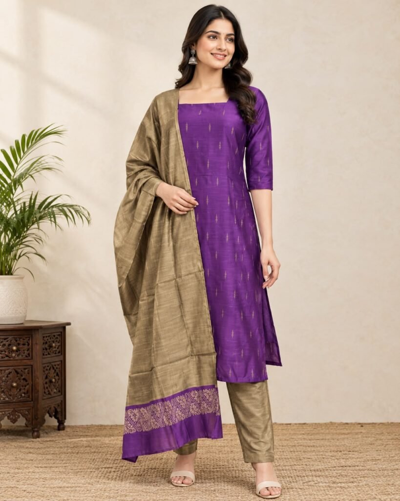Ethnic wear -Raw silk